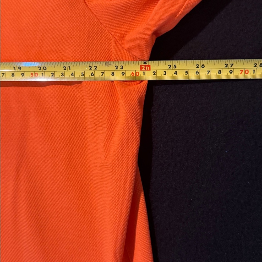 Ralph Lauren Polo Golf Shirt Long Sleeve Orange Sherbet Salmon Mens Size XL - Picture 5 of 9